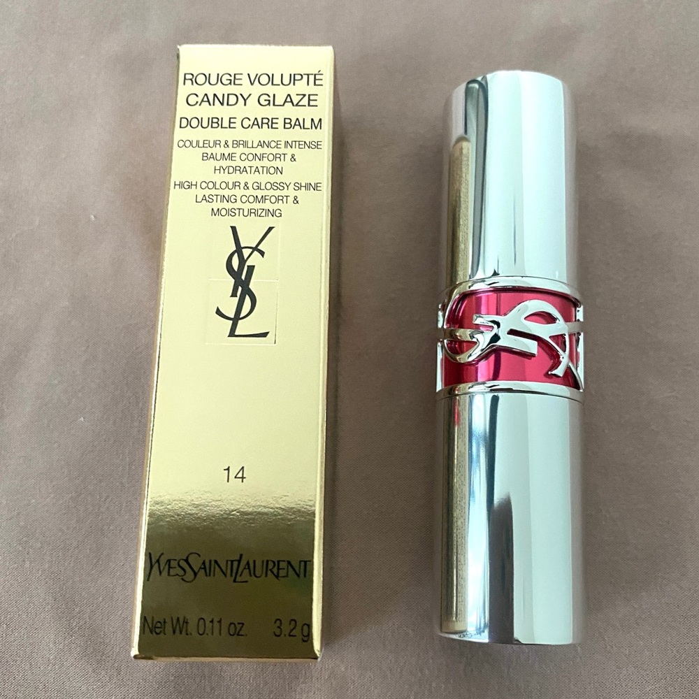 YSL: Rouge Volupté Candy Lip Gloss Stick “Shade 14” | BRAND NEW, FULL SIZE